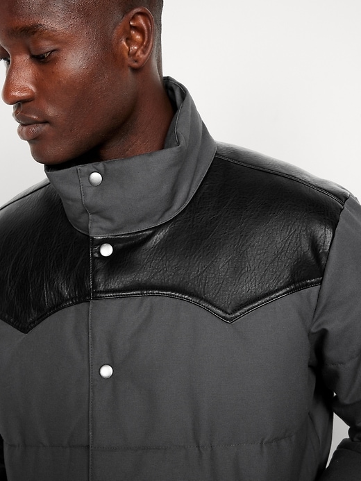 Image number 4 showing, Western Canvas Puffer Jacket