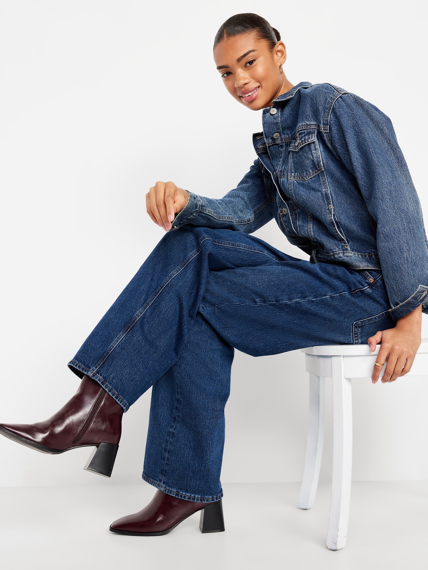 Square-Toe Block Heel Boot for Women