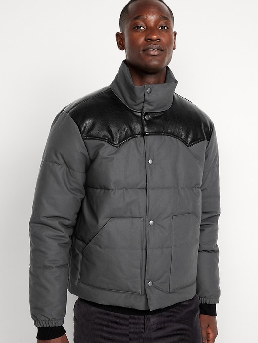 Image number 5 showing, Western Canvas Puffer Jacket
