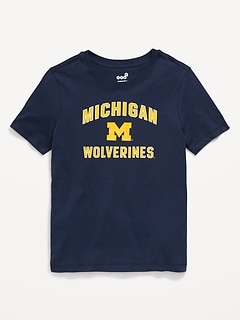 College Graphic Gender-Neutral T-Shirt for Kids