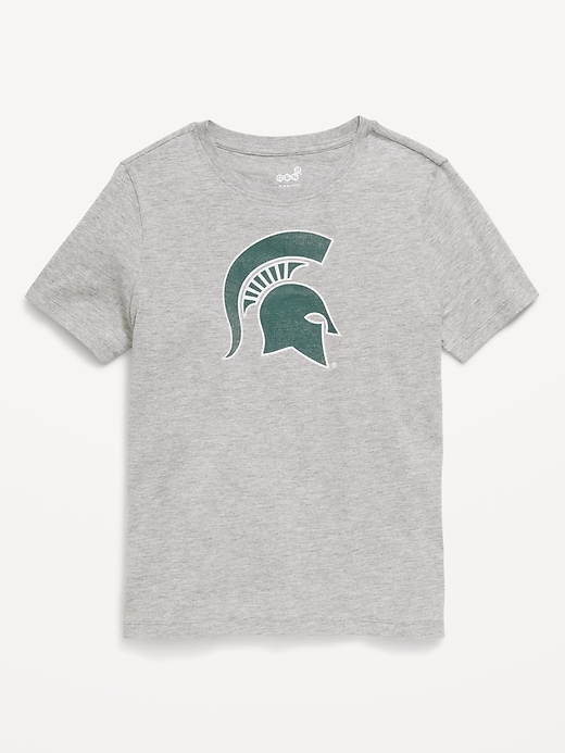 Image number 1 showing, College Graphic Gender-Neutral T-Shirt for Kids