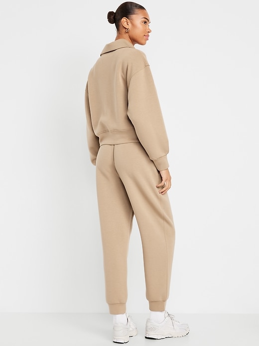 Image number 2 showing, High-Waisted Bounce Fleece Jogger Sweatpants