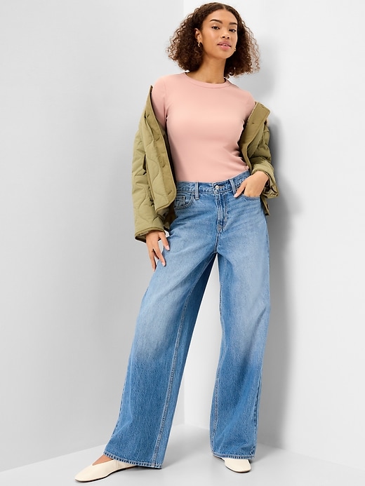 Image number 3 showing, Snug Long-Sleeve Crew-Neck T-Shirt