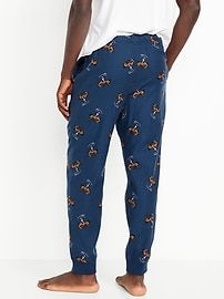 Image number 2 showing, Printed Flannel Pajama Joggers for Men