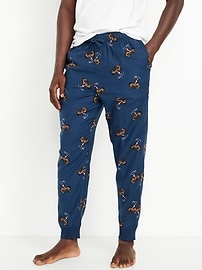 Image number 1 showing, Printed Flannel Pajama Joggers for Men