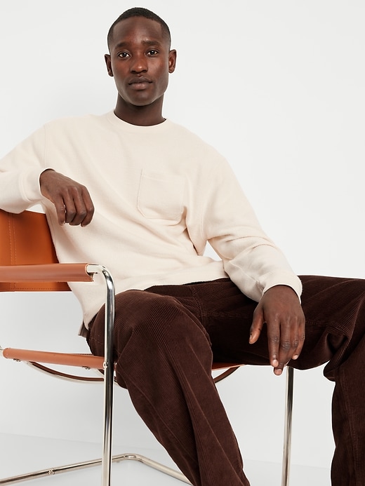 Image number 3 showing, Loose Pocket Crew-Neck Sweatshirt