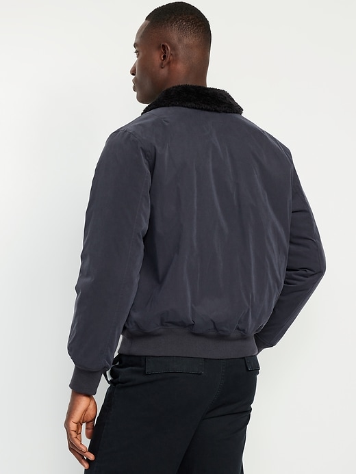 Water-Resistant Aviator Bomber Jacket