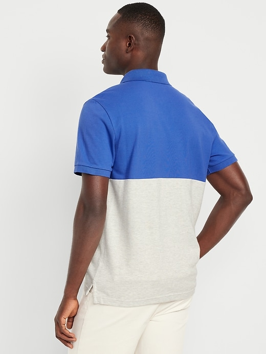 Image number 2 showing, Color-Block Pique Polo