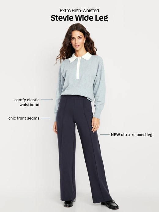 Image number 6 showing, Extra High-Waisted Stevie Wide-Leg Pants