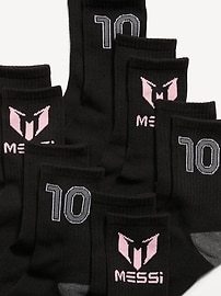 Image number 2 showing, Messi™ Gender-Neutral Crew Socks 6-Pack for Kids