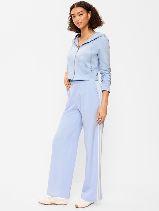 Image number 1 showing, High-Waisted SoComfy Wide-Leg Sweatpants