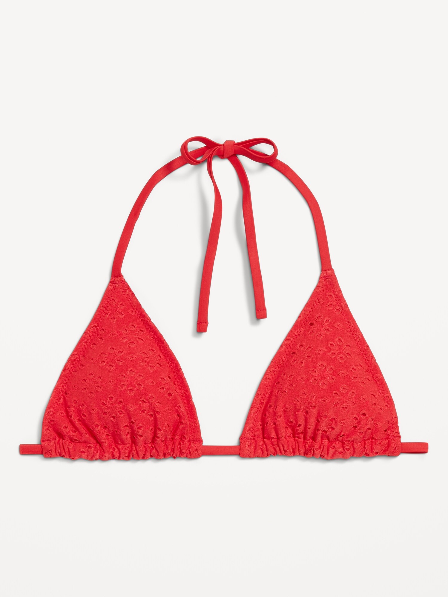 Верх бикини Pique, крой бикини, треугольные чашки — Old Navy, цвет: Amaryllis — фото 4