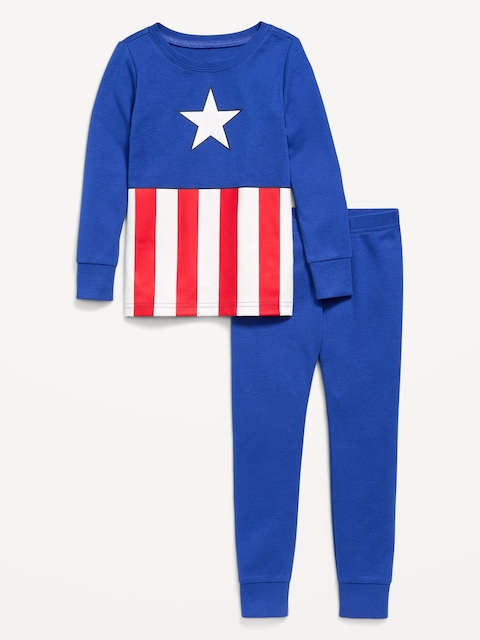 Marvel™ Captain America Snug-Fit Graphic Pajama Set for Toddler & Baby