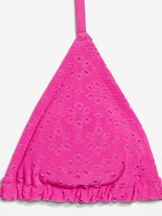 Image number 9 showing, Triangle String Bikini Swim Top