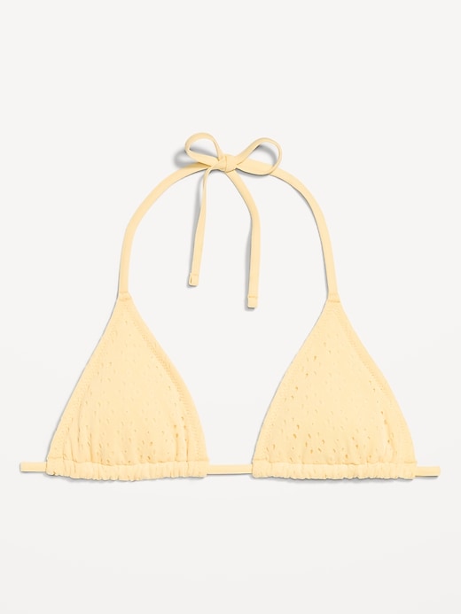 Image number 4 showing, Triangle String Bikini Swim Top