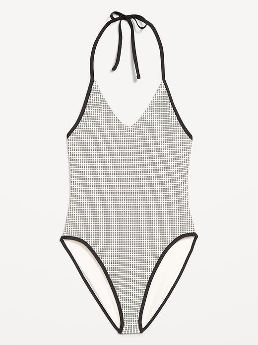 Image number 4 showing, V-Neck Halter Swimsuit