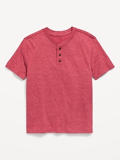 Softest Short-Sleeve Henley T-Shirt for Boys