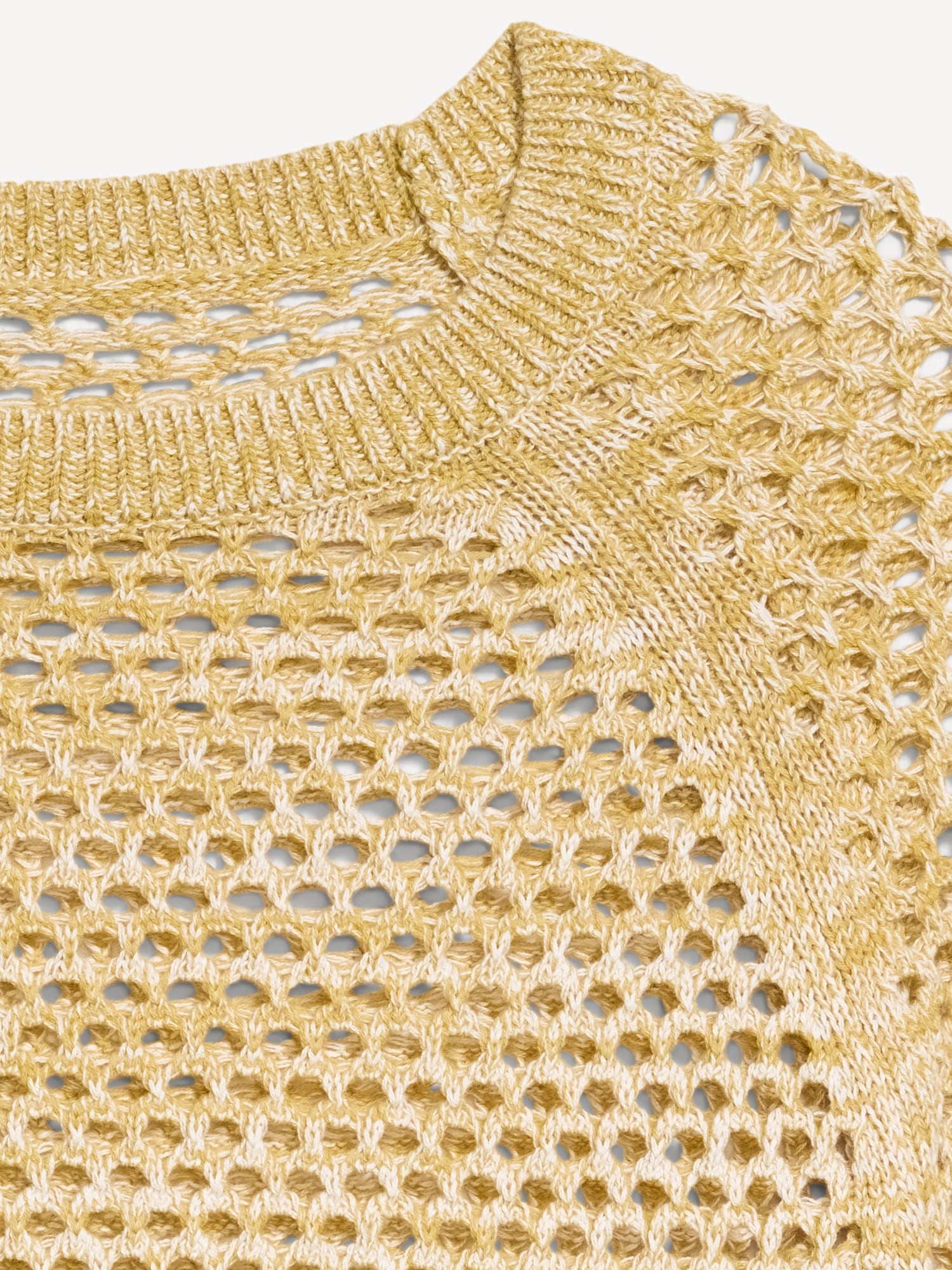 Open-Knit Raglan Sweater