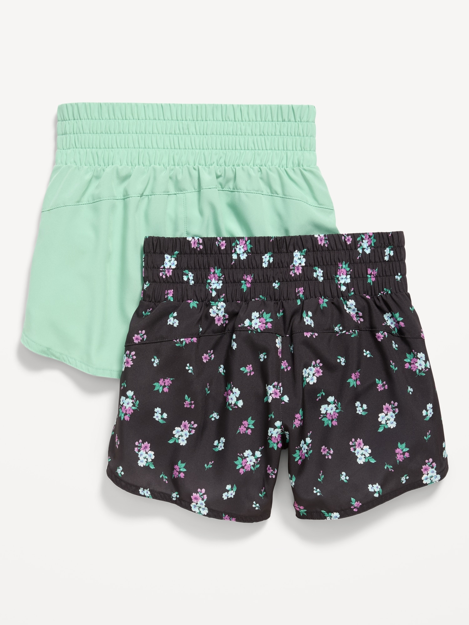 High-Waisted Dolphin-Hem Run Shorts 2-Pack for Girls