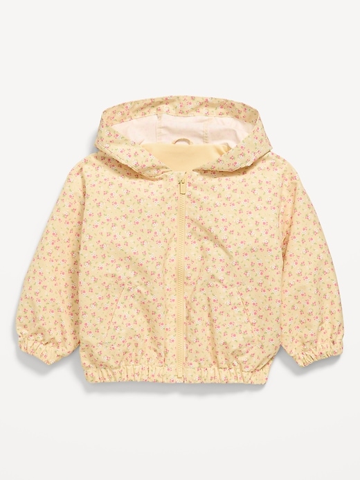 Image number 1 showing, Printed Hooded Track Jacket for Toddler Girls