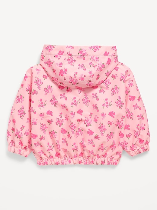 Image number 2 showing, Printed Hooded Track Jacket for Toddler Girls