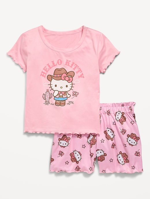 Image number 1 showing, Hello Kitty® Graphic Pajama Set for Girls