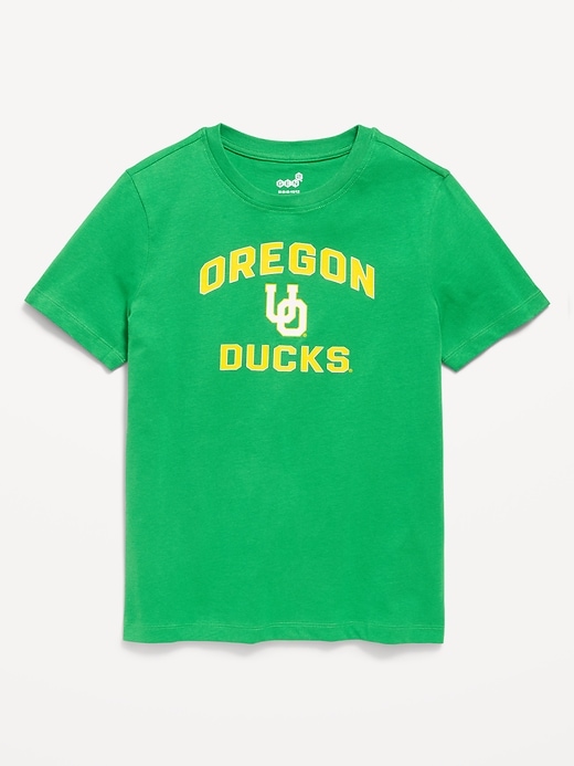 Image number 1 showing, College Graphic Gender-Neutral T-Shirt for Kids