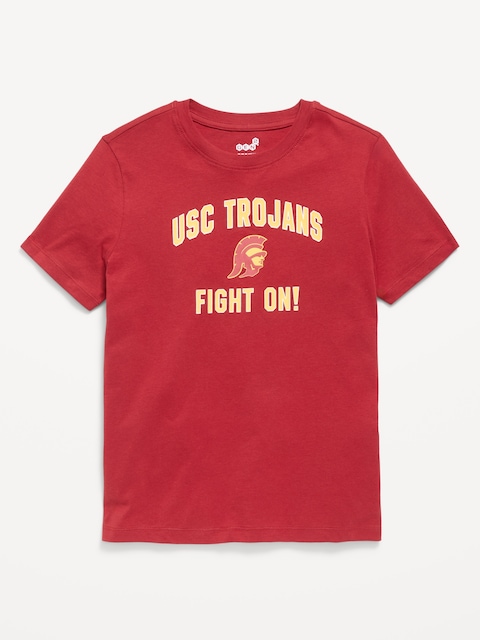 College Graphic Gender-Neutral T-Shirt for Kids