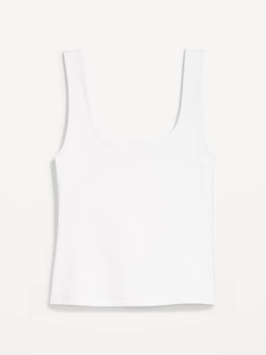 Image number 4 showing, Hug Double-Layer Scoop-Neck Tank Top