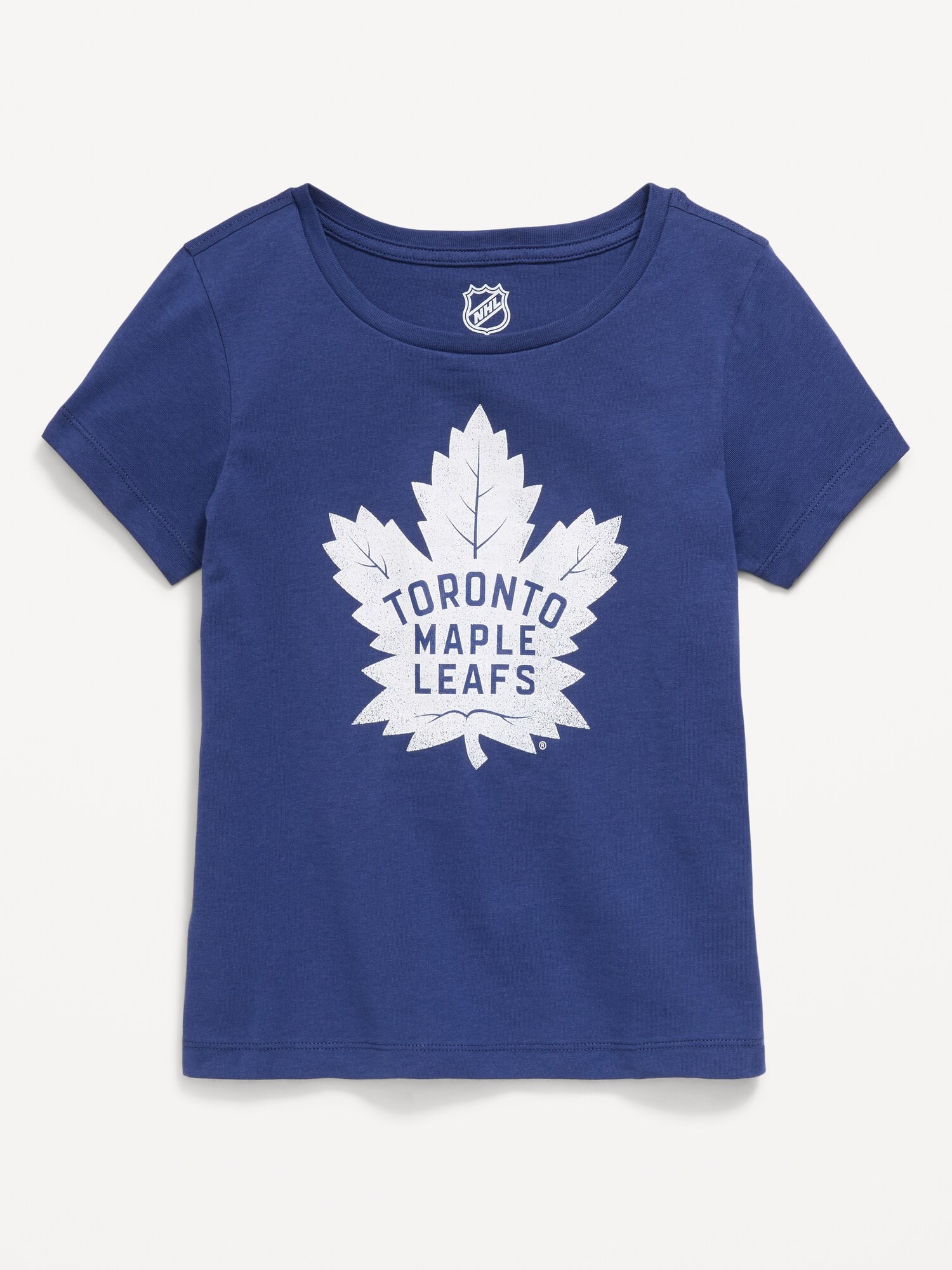 Футболка Old Navy NHL Graphic T-Shirt для девочек, цвет: Кленовый синий — фото 2