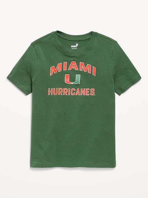 Image number 1 showing, College Graphic Gender-Neutral T-Shirt for Kids