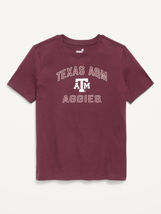 Image number 1 showing, College Graphic Gender-Neutral T-Shirt for Kids