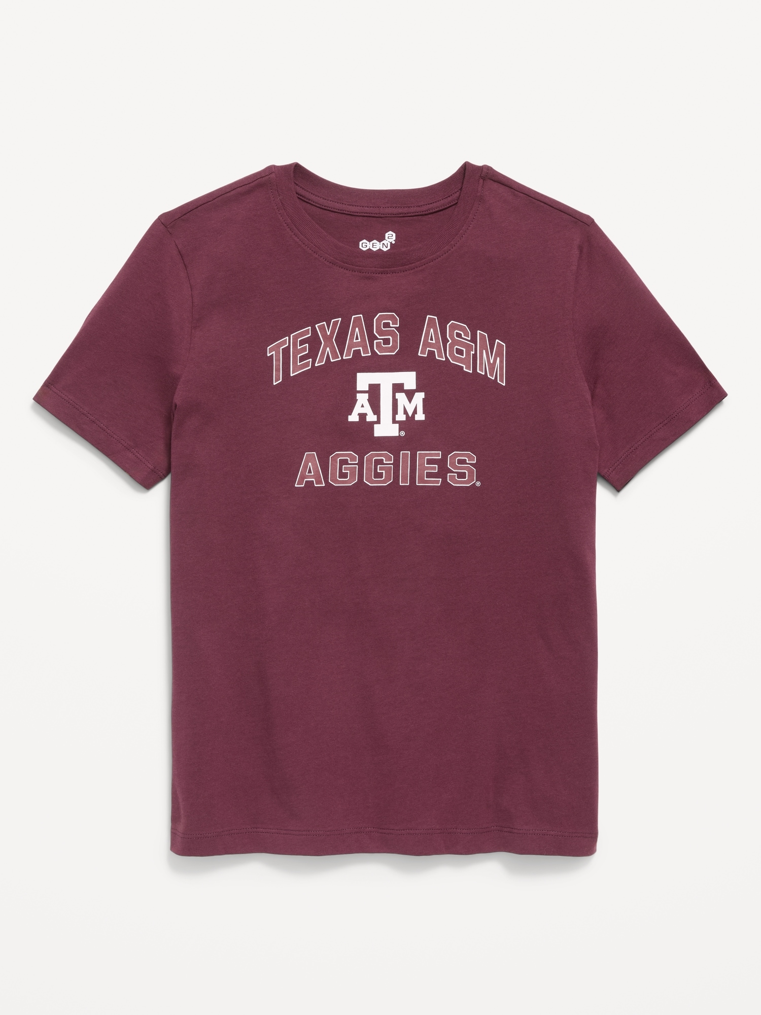 College Graphic Gender-Neutral T-Shirt for Kids