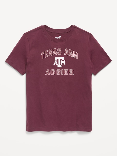 College Graphic Gender-Neutral T-Shirt for Kids