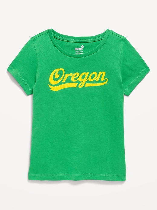 Image number 1 showing, College Graphic T-Shirt for Girls