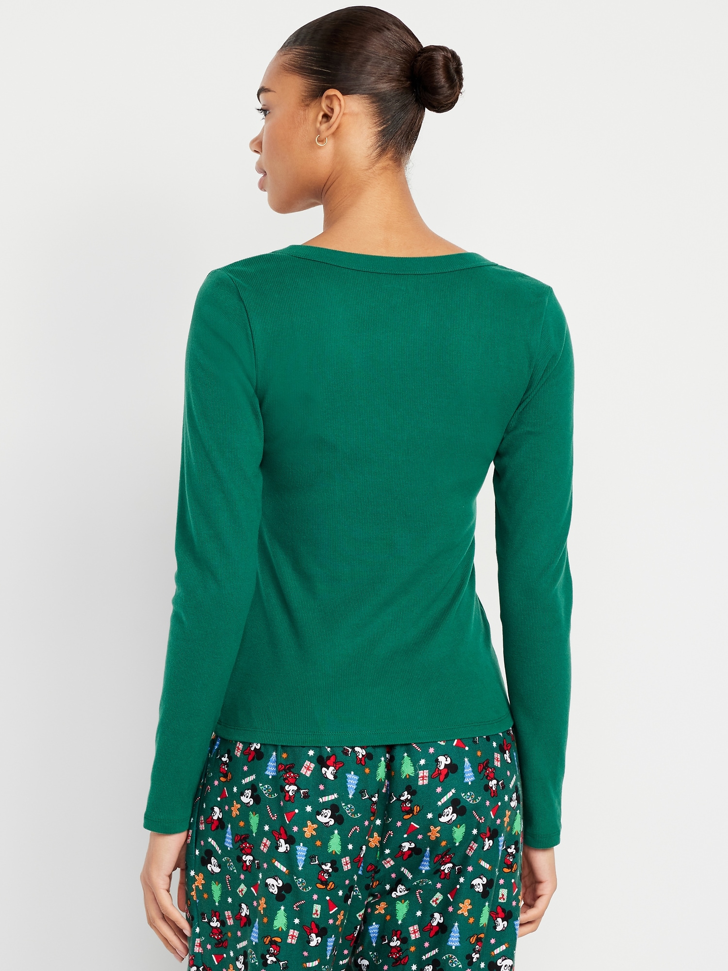 Cozy Snug Long-Sleeve V-Neck T-Shirt