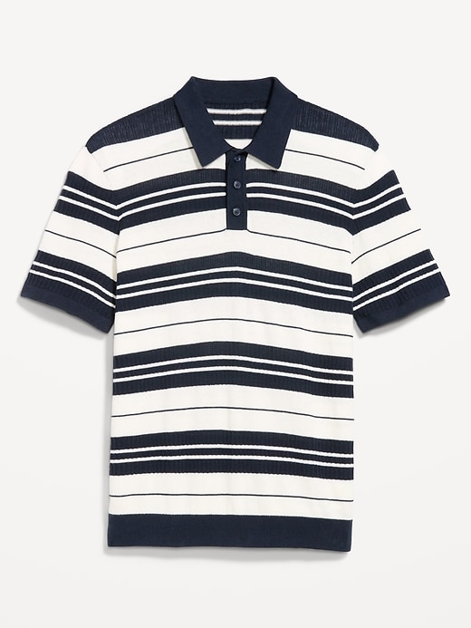 Image number 3 showing, Striped Polo Sweater