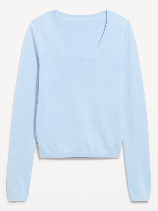 Image number 4 showing, Fitted Scoop-Neck Jersey Sweater