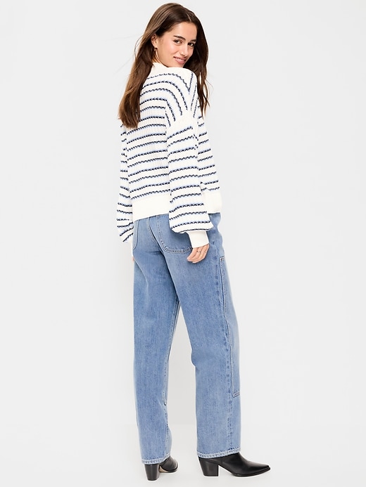 Image number 3 showing, High-Waisted OG Loose Rigid Jeans