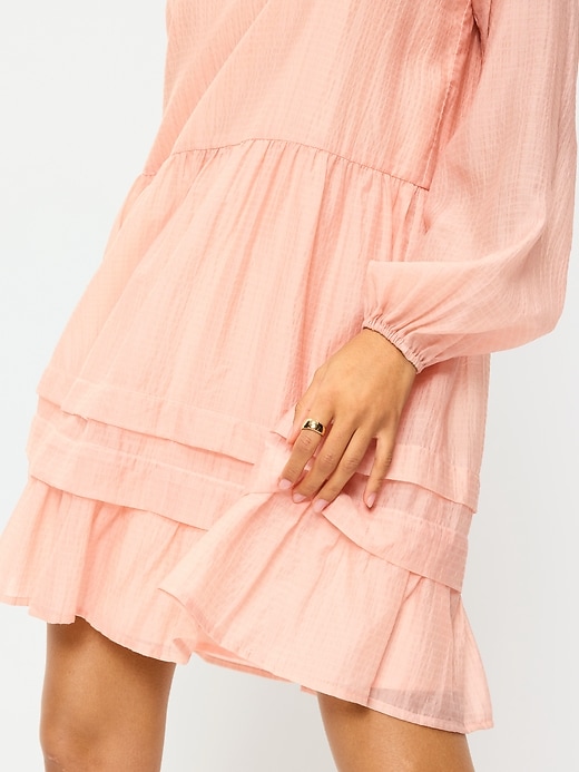 Image number 6 showing, Long-Sleeve Swing Mini Dress