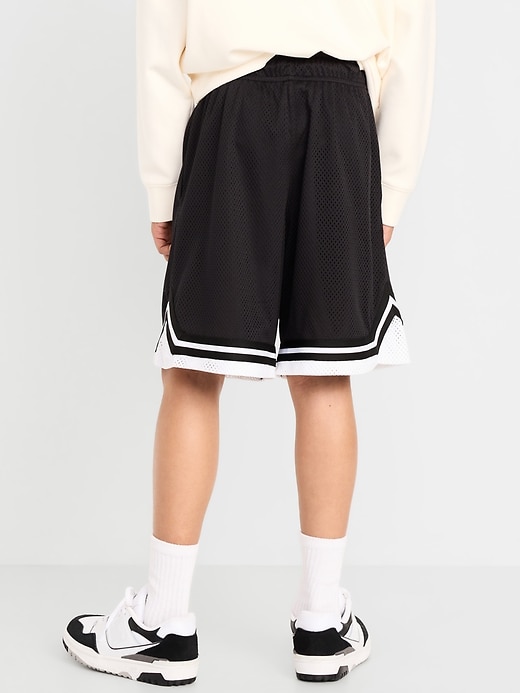 Image number 2 showing, Knee Length Mesh Basketball Shorts for Boys