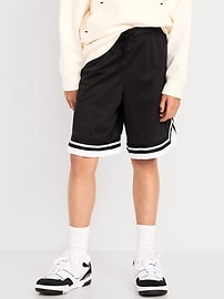 Image number 3 showing, Knee Length Mesh Basketball Shorts for Boys