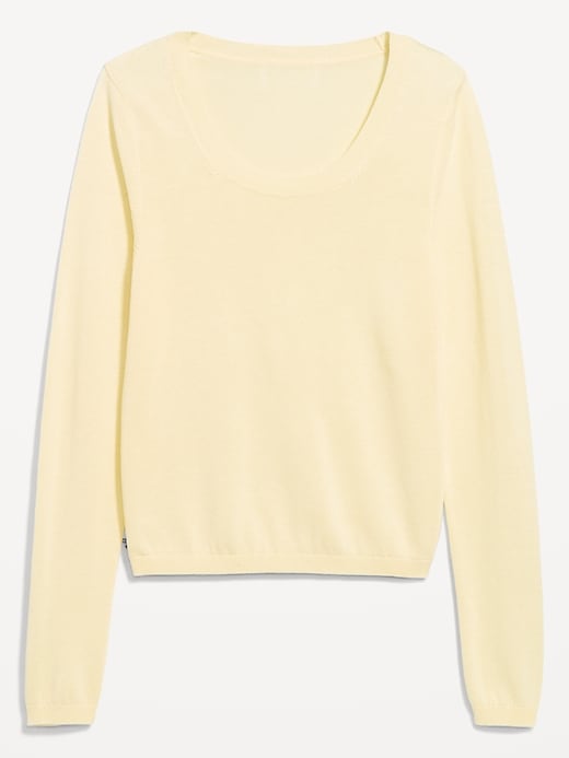 Image number 4 showing, Fitted Scoop-Neck Jersey Sweater