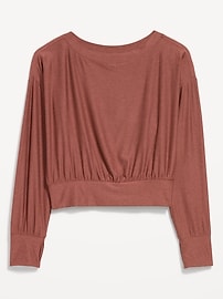 Image number 2 showing, CloudMotion Boat-Neck Top