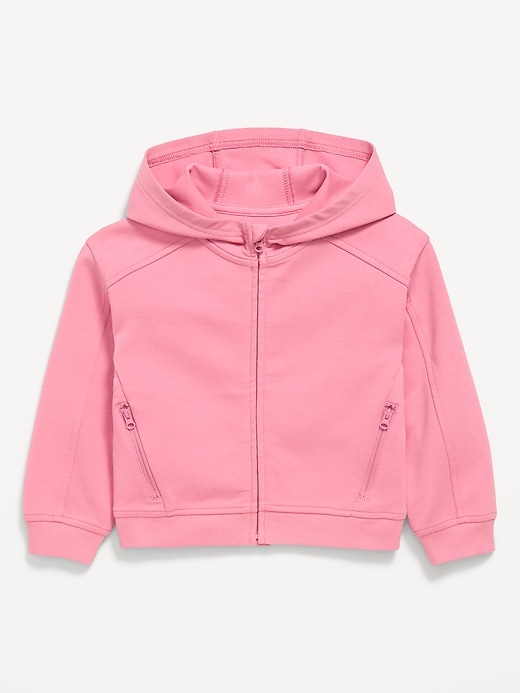 Image number 1 showing, Oversized Dynamic Fleece Full-Zip Hoodie for Toddler Girls