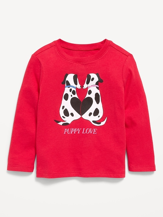Image number 1 showing, Long-Sleeve Graphic T-Shirt for Toddler Girls