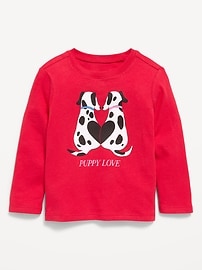 Image number 1 showing, Long-Sleeve Graphic T-Shirt for Toddler Girls
