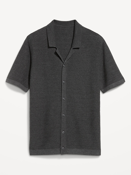Image number 3 showing, Short-Sleeve Sweater Shirt