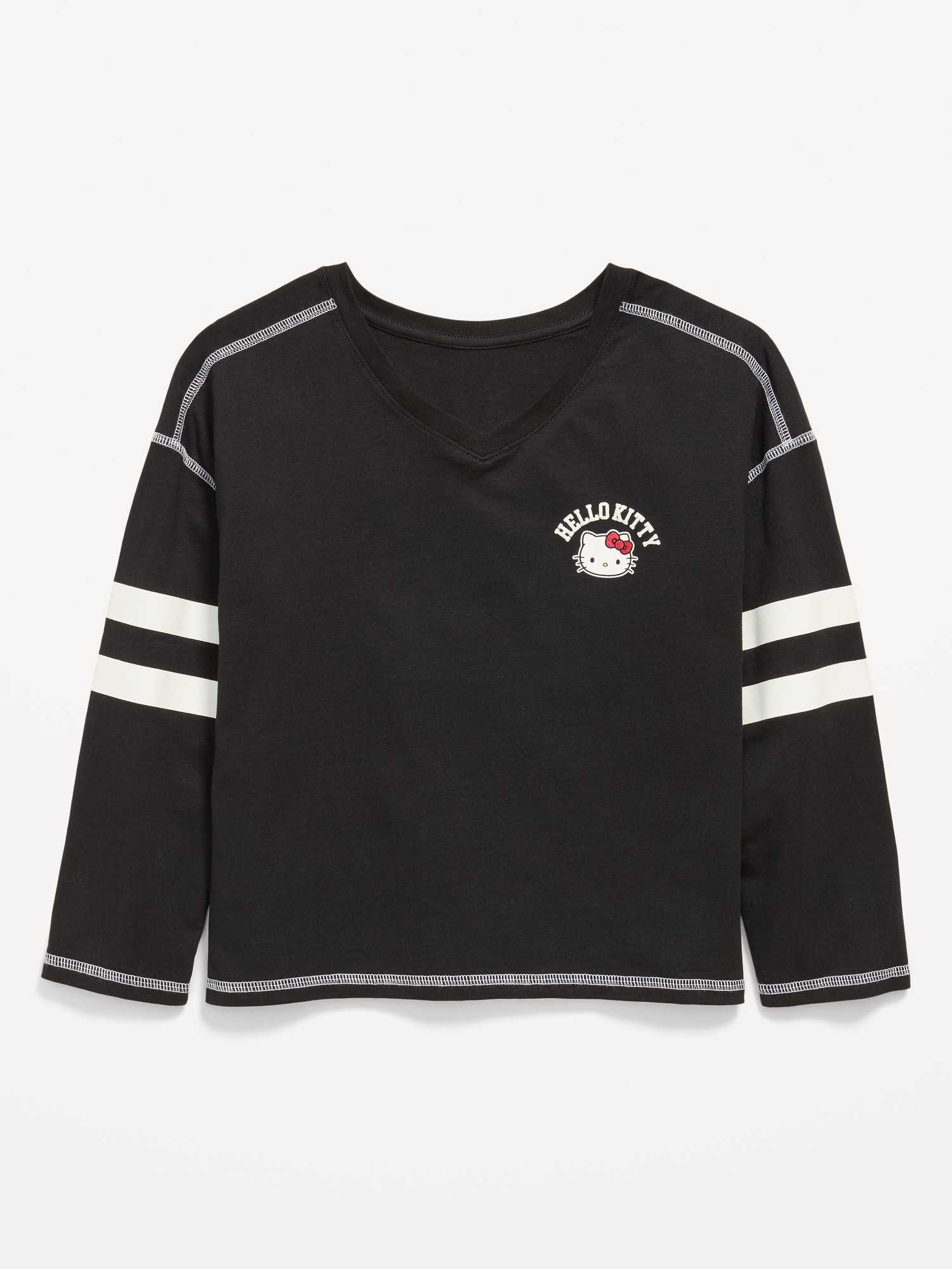 Hello Kitty® V-Neck Graphic T-Shirt for Girls