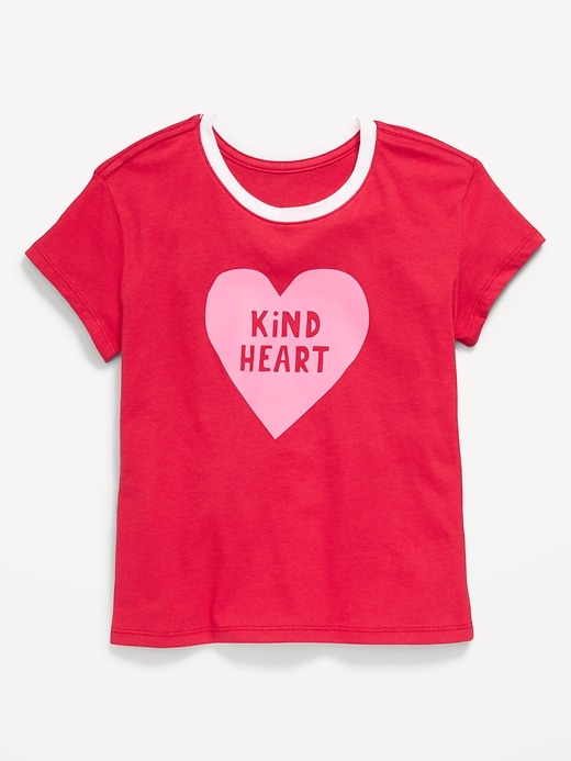 Image number 1 showing, Short-Sleeve Graphic T-Shirt for Girls